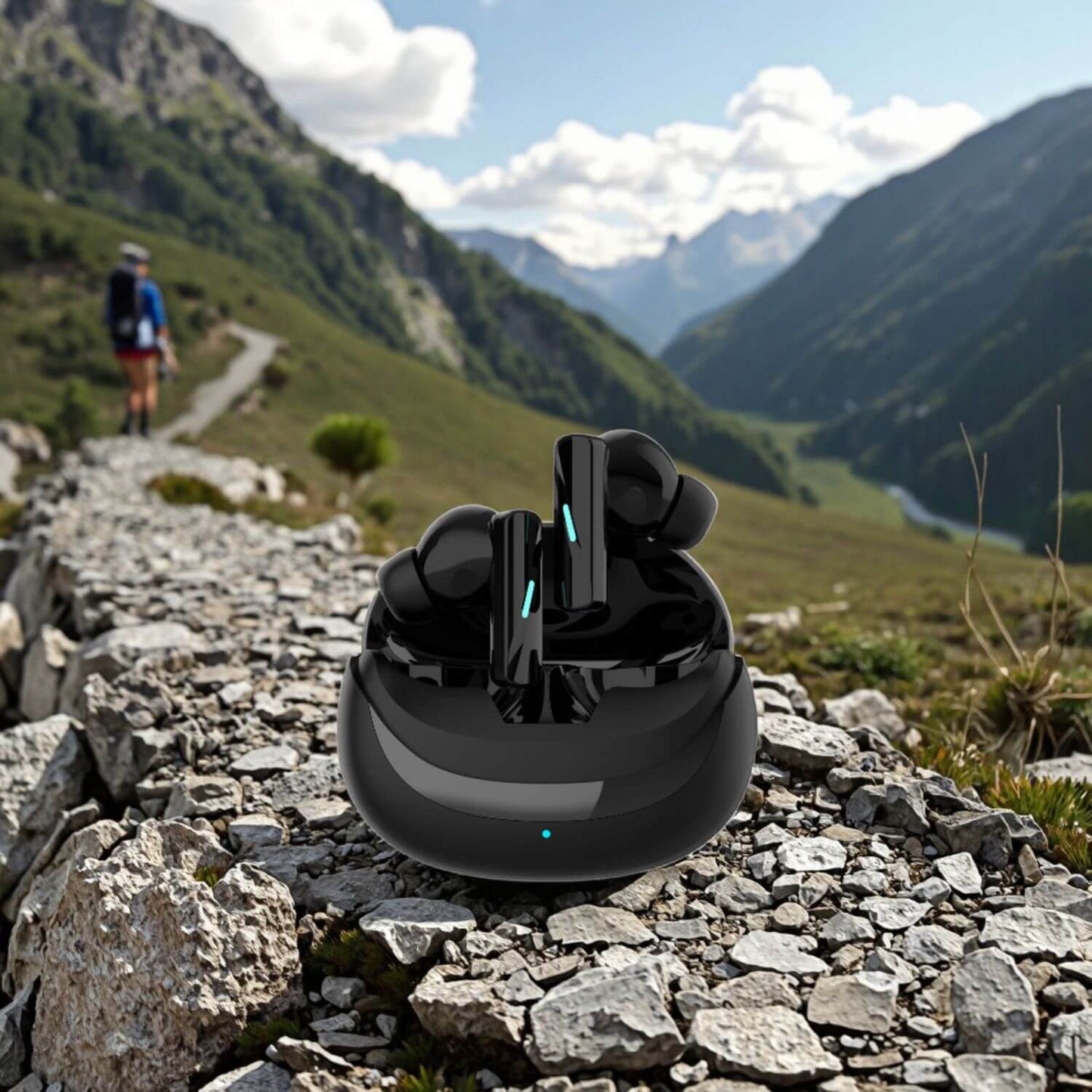 Audífonos inalámbricos Hi fi Pure Bass deportivos gamer BT 5.4 iPhone/Android ANC/ENC cancelación ruido