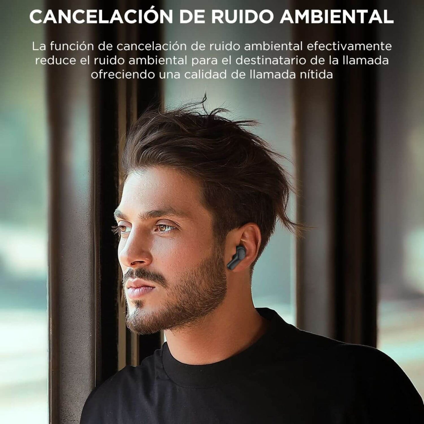 Audífonos inalámbricos Hi fi Pure Bass deportivos gamer BT 5.4 iPhone/Android ANC/ENC cancelación ruido