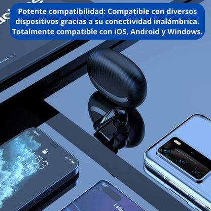 Audífonos inalámbricos Hi fi Pure Bass deportivos gamer BT 5.4 iPhone/Android ANC/ENC cancelación ruido