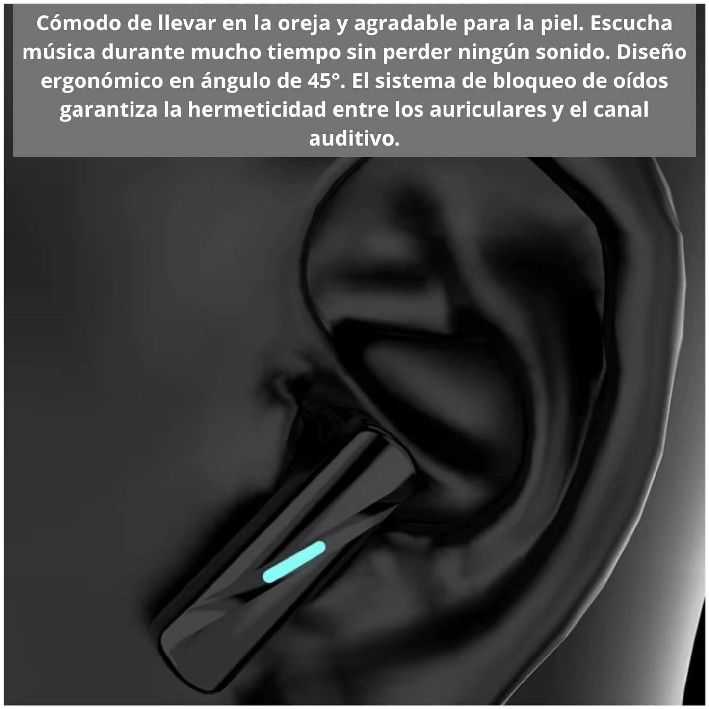 Audífonos inalámbricos Hi fi Pure Bass deportivos gamer BT 5.4 iPhone/Android ANC/ENC cancelación ruido