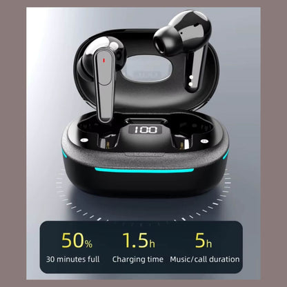 Audífonos inalámbricos Hi fi Pure bass deportivos gamer BT 5.4 iPhone/Android ANC/ENC cancelación ruido