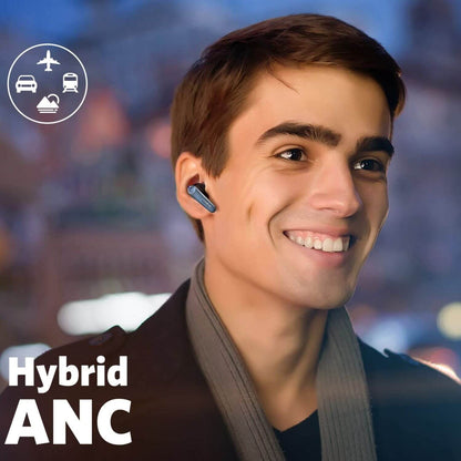 Audífonos inalámbricos Hi fi Pure bass deportivos gamer BT 5.4 iPhone/Android ANC/ENC cancelación ruido