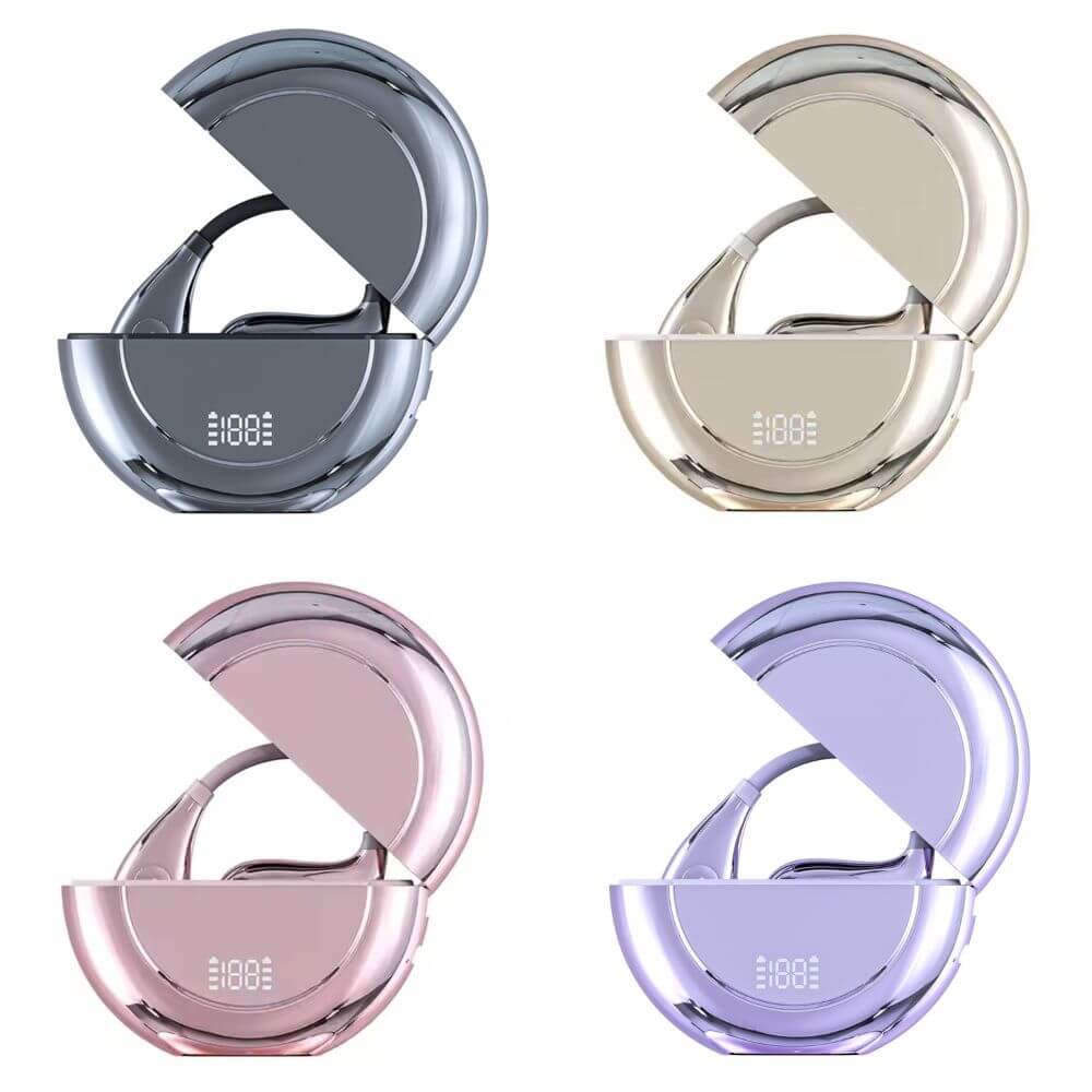 Audífonos deportivos bluetooth 5.4 de gancho Hi fi android iOS Cancelación de ruido