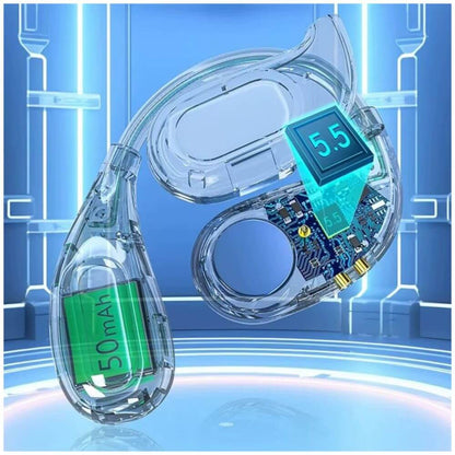 Audífonos deportivos bluetooth 5.4 de gancho Hi fi android iOS Cancelación de ruido