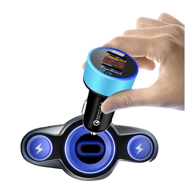 cargador-automovil-usb-maquinaria-pesada-camiones-sobrecarga-sobre-corriente-obretensión-qualcomm-teléfono-tableta-computadora-portátil-cámara-ventilador-consola-juegos-protege-contra-fuego-carga-rapida-microchip-inteligente-proteccion-temperatura-contra-incendios-cortocircuitos-cable-reparable-estable-protege-vida-util-alarga-vida-bateria-telefono-movil-smartphones-2