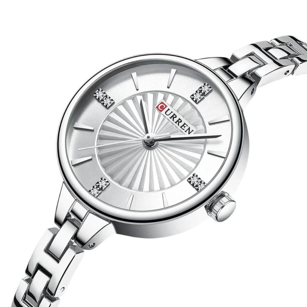 Reloj mujer elegante Curren cuarzo análogo de lujo tecnología japonesa