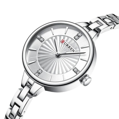 Reloj mujer elegante Curren cuarzo análogo de lujo tecnología japonesa