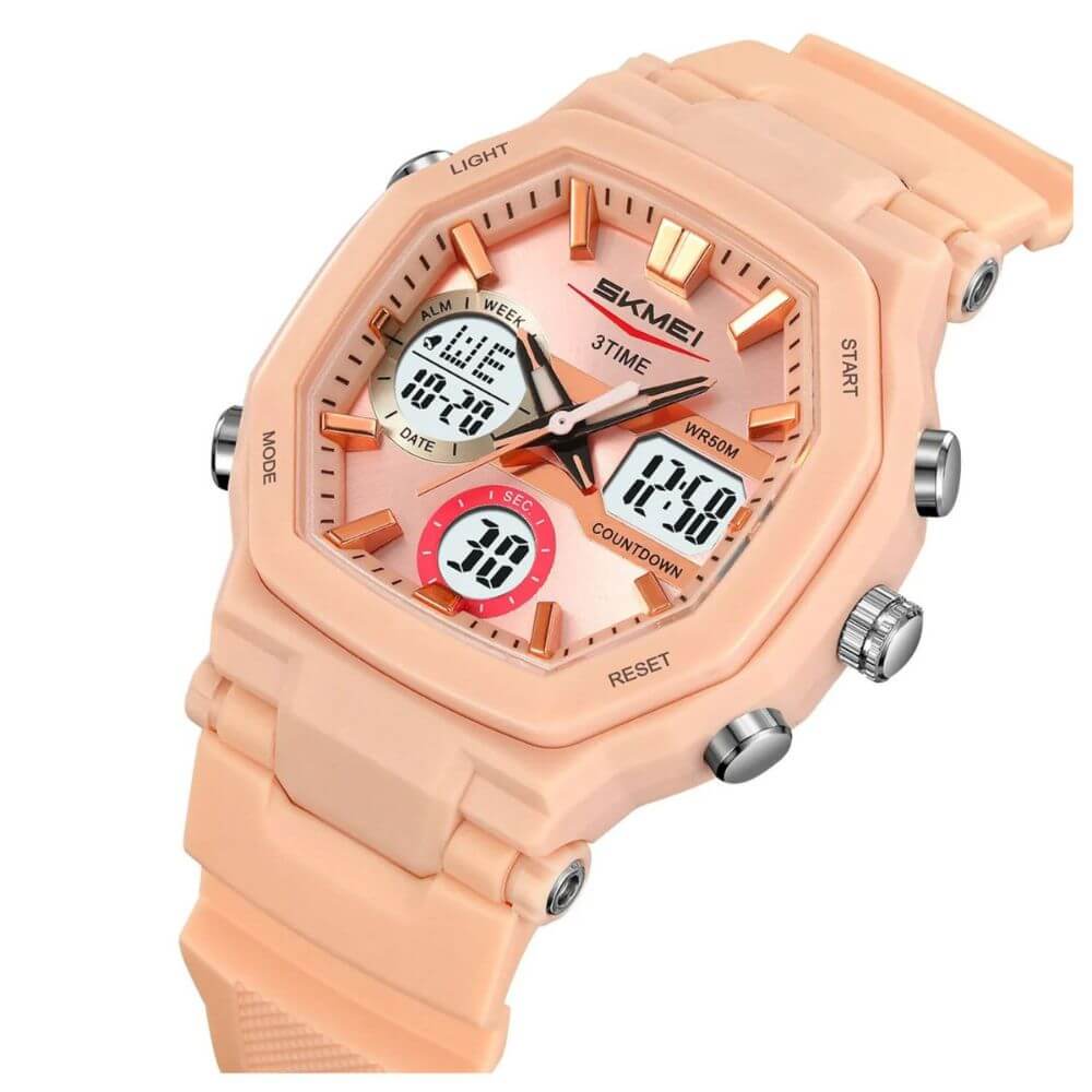 Reloj pulsera Skmei deportivo Unisex análogo digital cuarzo cronómetro LED de moda