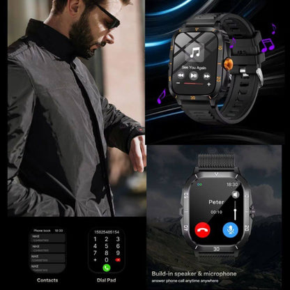 Smartwatch reloj deportivo unisex + audífonos + correa elasticada extra de regalo