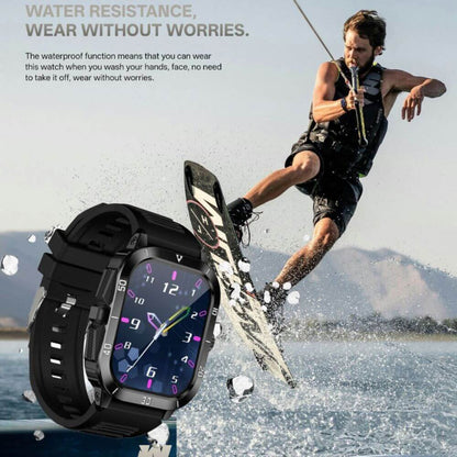 Smartwatch reloj deportivo unisex + audífonos + correa elasticada extra de regalo