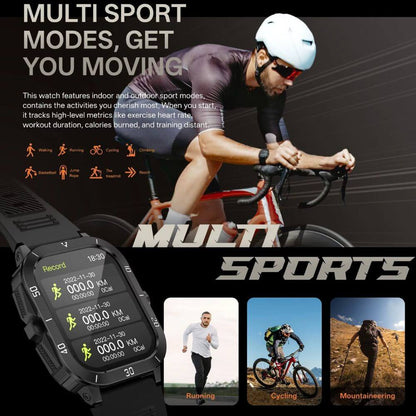 Smartwatch reloj deportivo unisex + audífonos + correa elasticada extra de regalo