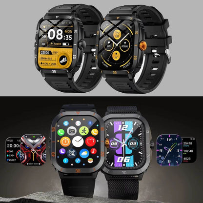Smartwatch reloj deportivo unisex + audífonos + correa elasticada extra de regalo