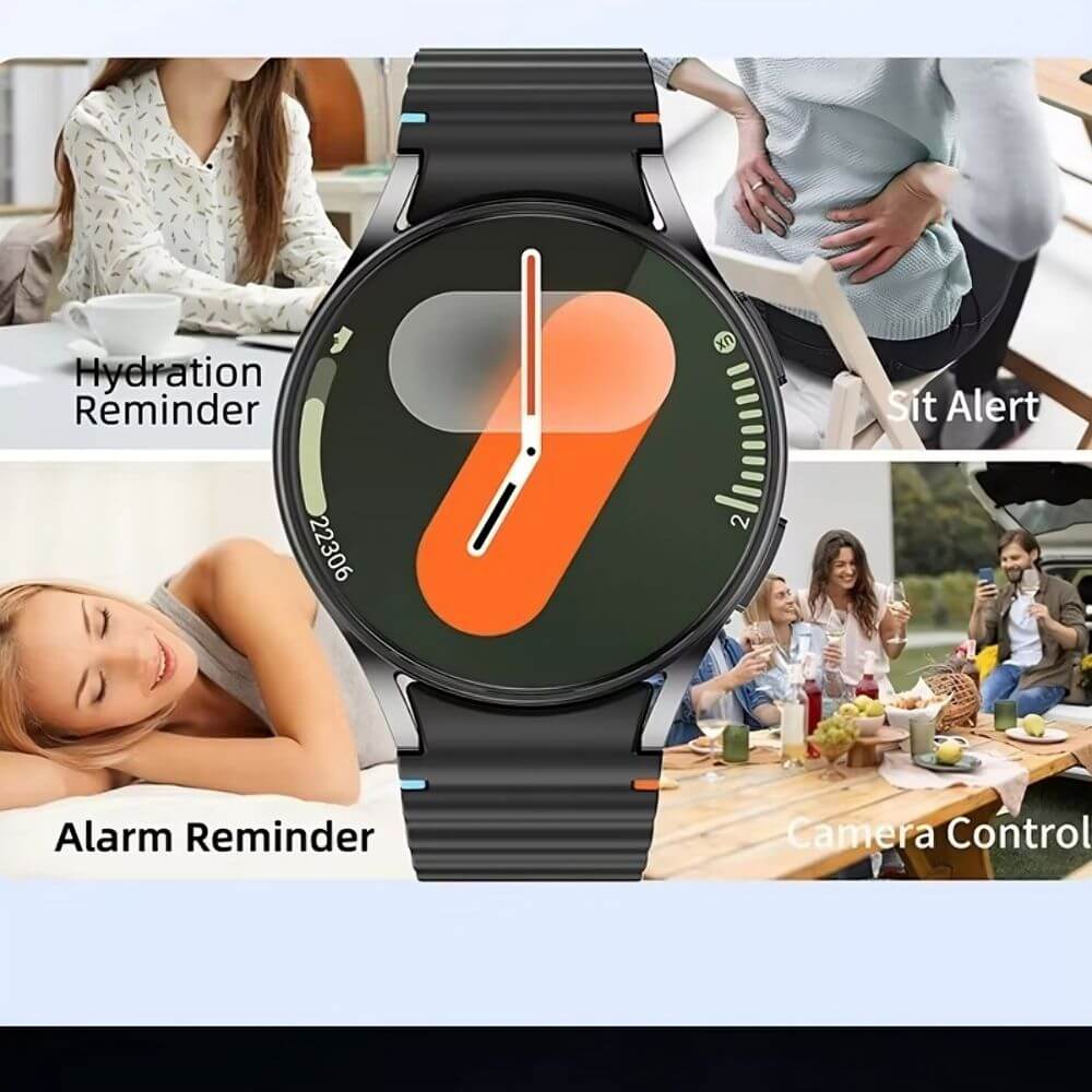 Reloj Smartwatch unisex deportivo inspirado en Galaxy 7 Pro pantalla Amoled + audífonos