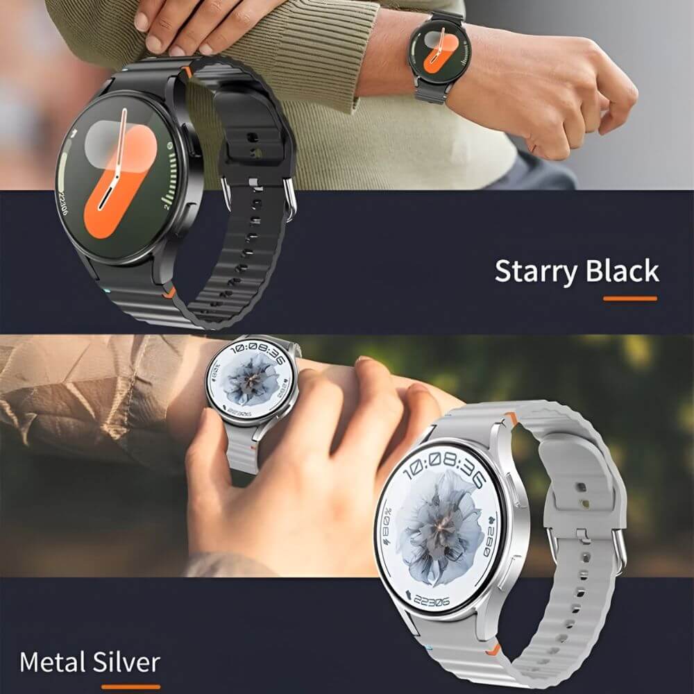 Reloj Smartwatch unisex deportivo inspirado en Galaxy 7 Pro pantalla Amoled + audífonos