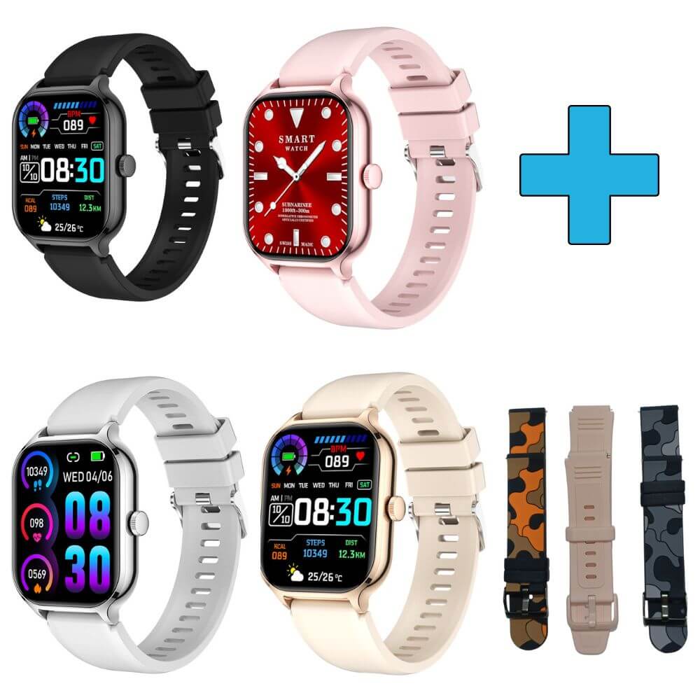 Smartwatch reloj deportivo unisex + correa extra deportiva