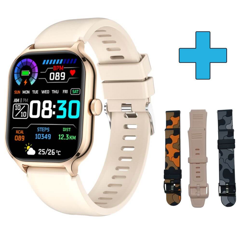 Smartwatch reloj deportivo unisex + correa extra deportiva